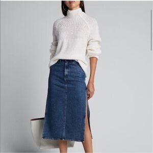 Rag & Bone Joseph Alpaca Turtleneck Oversized Sweater Ivory Cream White Size M